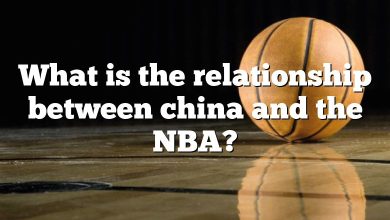 What is the relationship between china and the NBA?