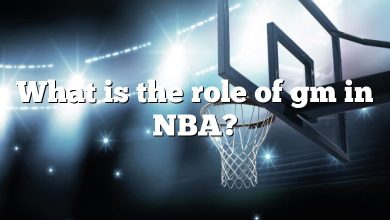 What is the role of gm in NBA?