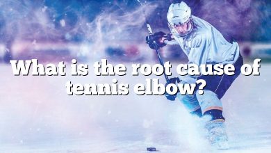 What is the root cause of tennis elbow?