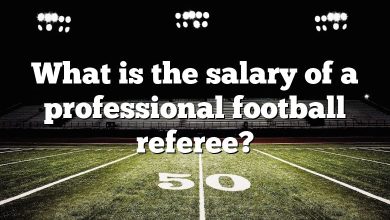 What is the salary of a professional football referee?