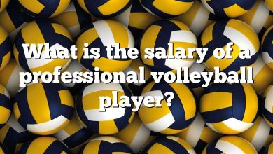 What is the salary of a professional volleyball player?