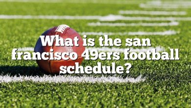 What is the san francisco 49ers football schedule?