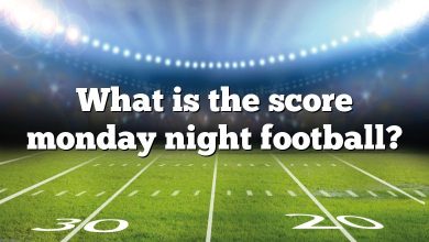 What is the score monday night football?