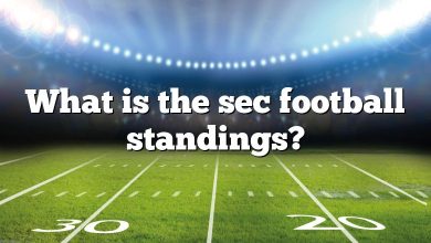 What is the sec football standings?