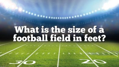 What is the size of a football field in feet?