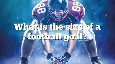 What is the size of a football goal?