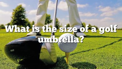 What is the size of a golf umbrella?