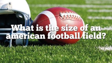 What is the size of an american football field?