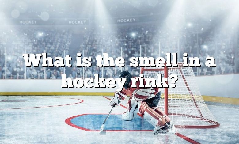 What is the smell in a hockey rink?