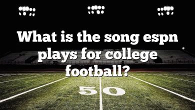 What is the song espn plays for college football?