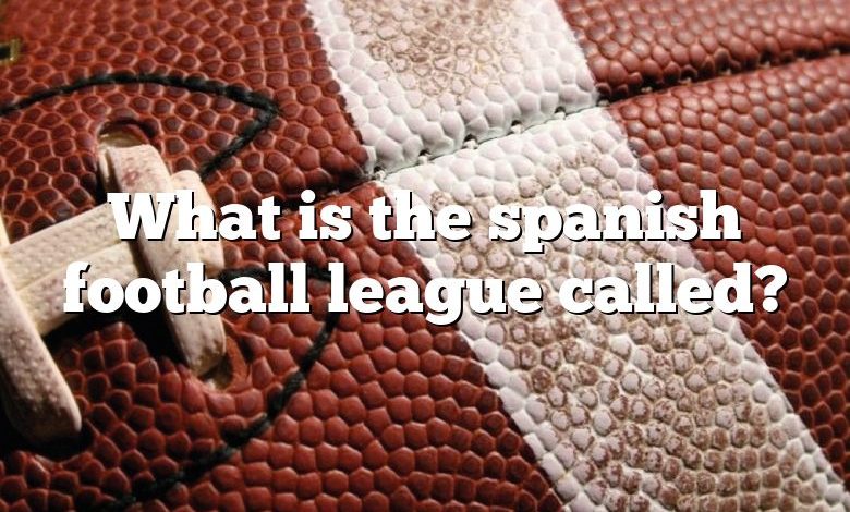 What is the spanish football league called?