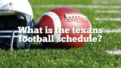 What is the texans football schedule?