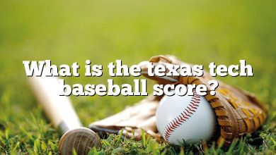 What is the texas tech baseball score?