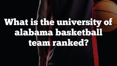 What is the university of alabama basketball team ranked?