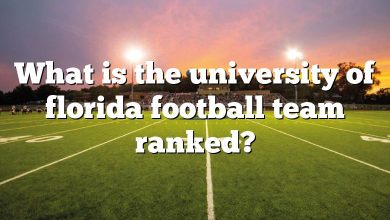 What is the university of florida football team ranked?