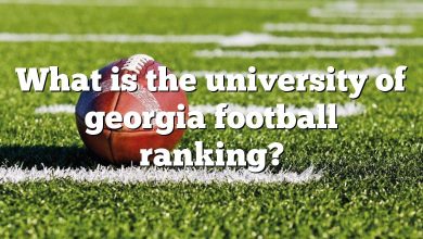 What is the university of georgia football ranking?