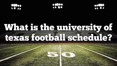 What is the university of texas football schedule?