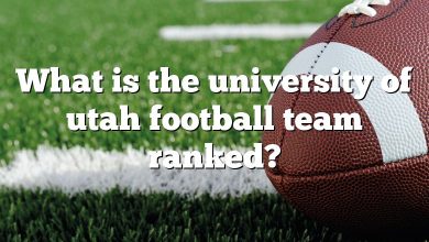 What is the university of utah football team ranked?