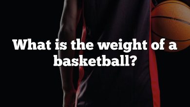 What is the weight of a basketball?