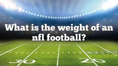 What is the weight of an nfl football?