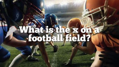 What is the x on a football field?