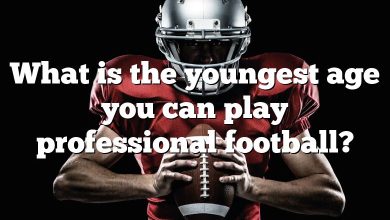 What is the youngest age you can play professional football?