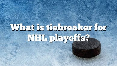 What is tiebreaker for NHL playoffs?