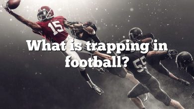 What is trapping in football?