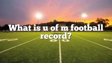 What is u of m football record?