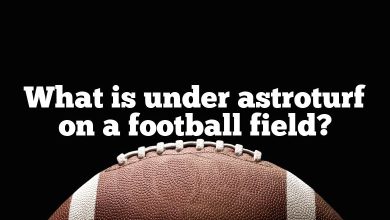What is under astroturf on a football field?