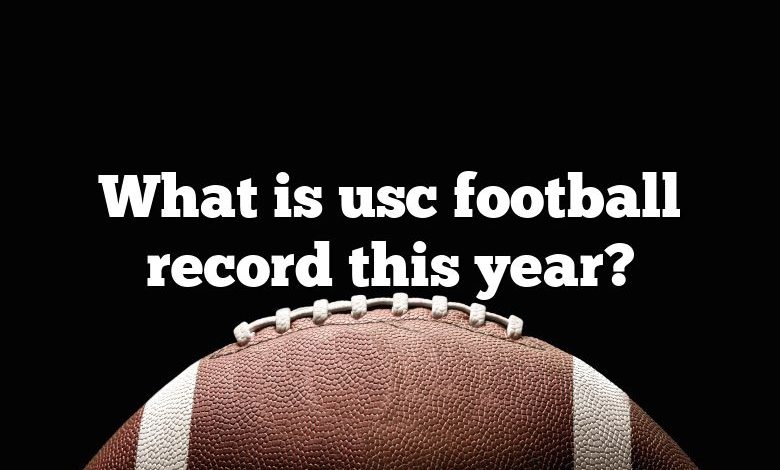 What is usc football record this year?