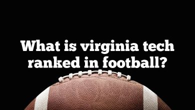 What is virginia tech ranked in football?