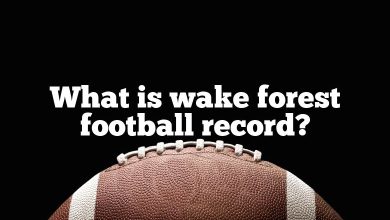 What is wake forest football record?