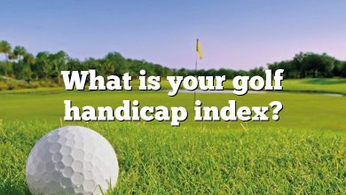 What is your golf handicap index?