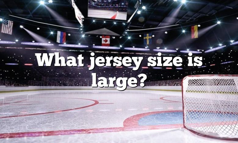 What jersey size is large?