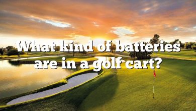 What kind of batteries are in a golf cart?