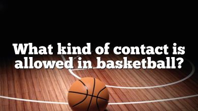 What kind of contact is allowed in basketball?