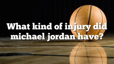 What kind of injury did michael jordan have?