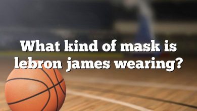 What kind of mask is lebron james wearing?