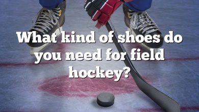 What kind of shoes do you need for field hockey?