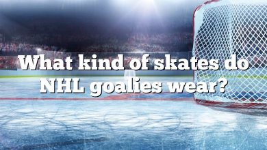 What kind of skates do NHL goalies wear?
