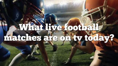 What live football matches are on tv today?