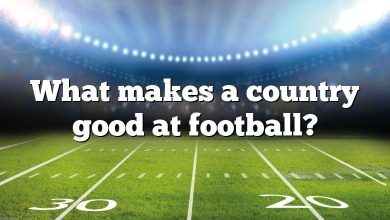 What makes a country good at football?