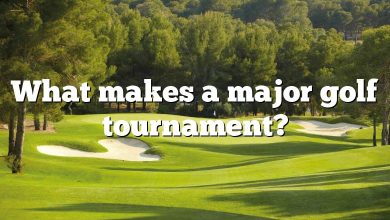 What makes a major golf tournament?