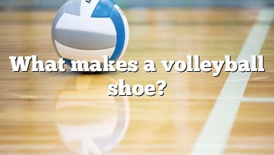 What makes a volleyball shoe?