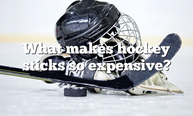 What makes hockey sticks so expensive?