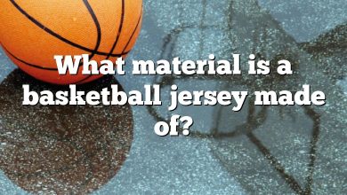 What material is a basketball jersey made of?