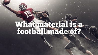 What material is a football made of?