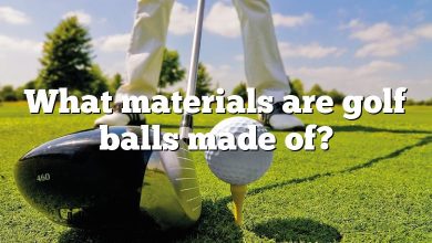 What materials are golf balls made of?