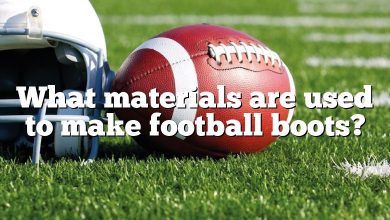 What materials are used to make football boots?